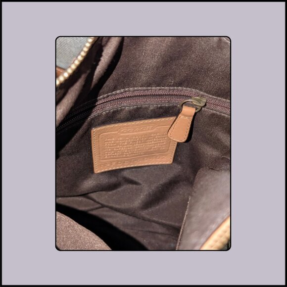 Coach Signature C Print Satchel – Classic Brown & Tan with Gold Hardware - Picture 2 of 2